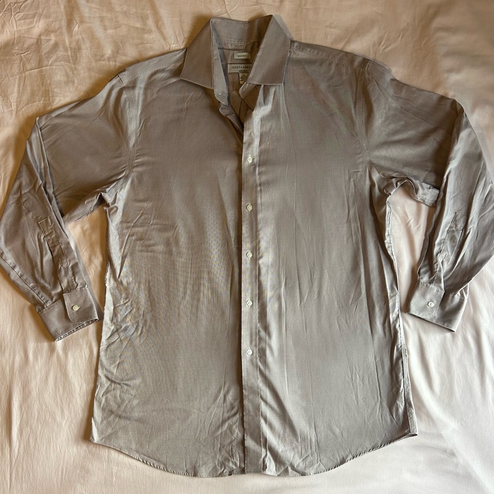 Joseph Abboud Non-Iron Dress Shirt – Size 16 (32/33) – Regular Fit